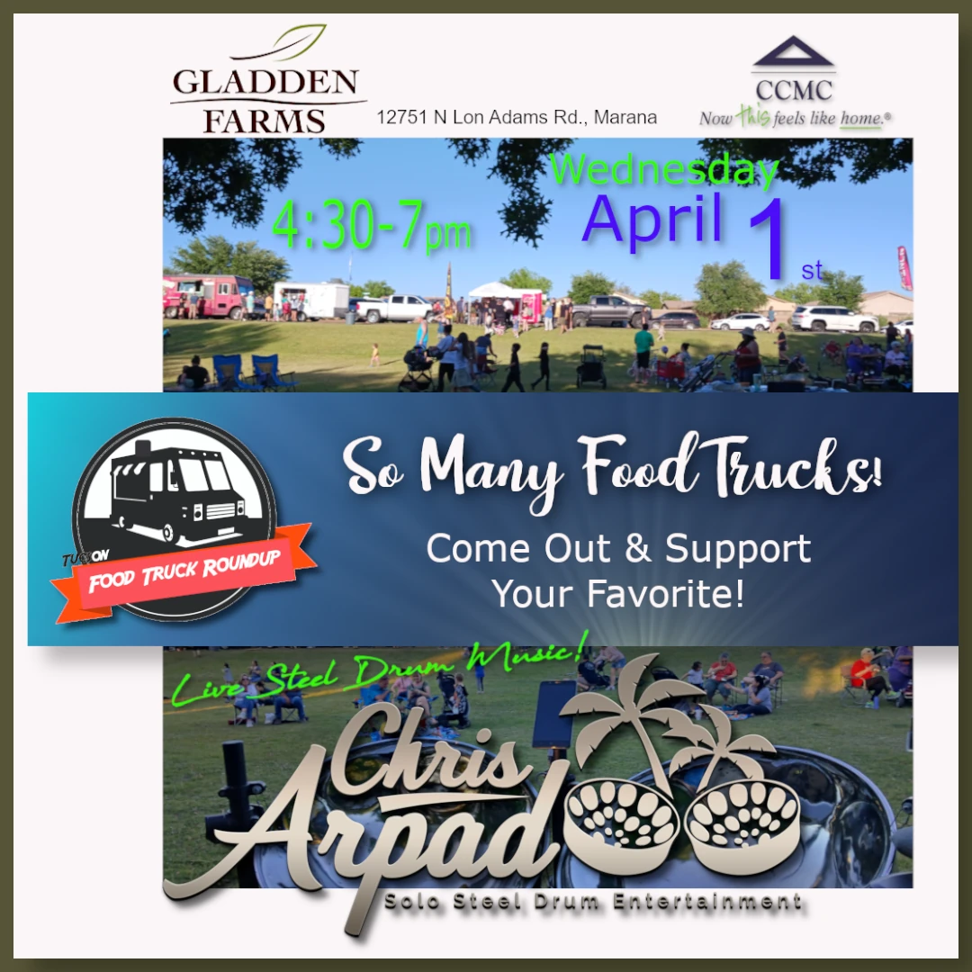 Chris Arpad @ the Gladden Farms Food Truck Round Up Wed, April 1, 2026