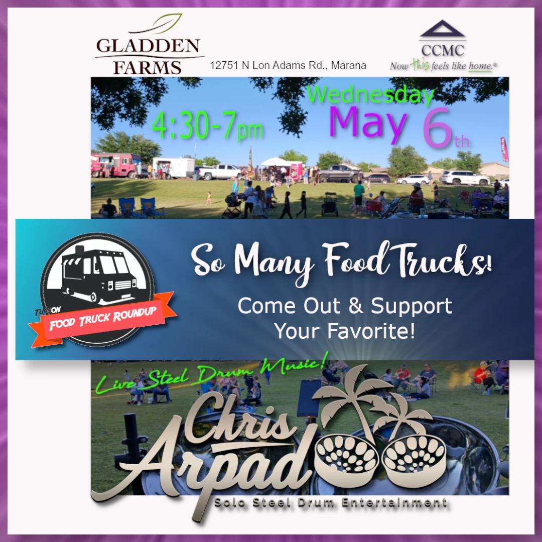 Chris Arpad @ the Gladden Farms Food Truck Round Up Wed, May 6, 2026