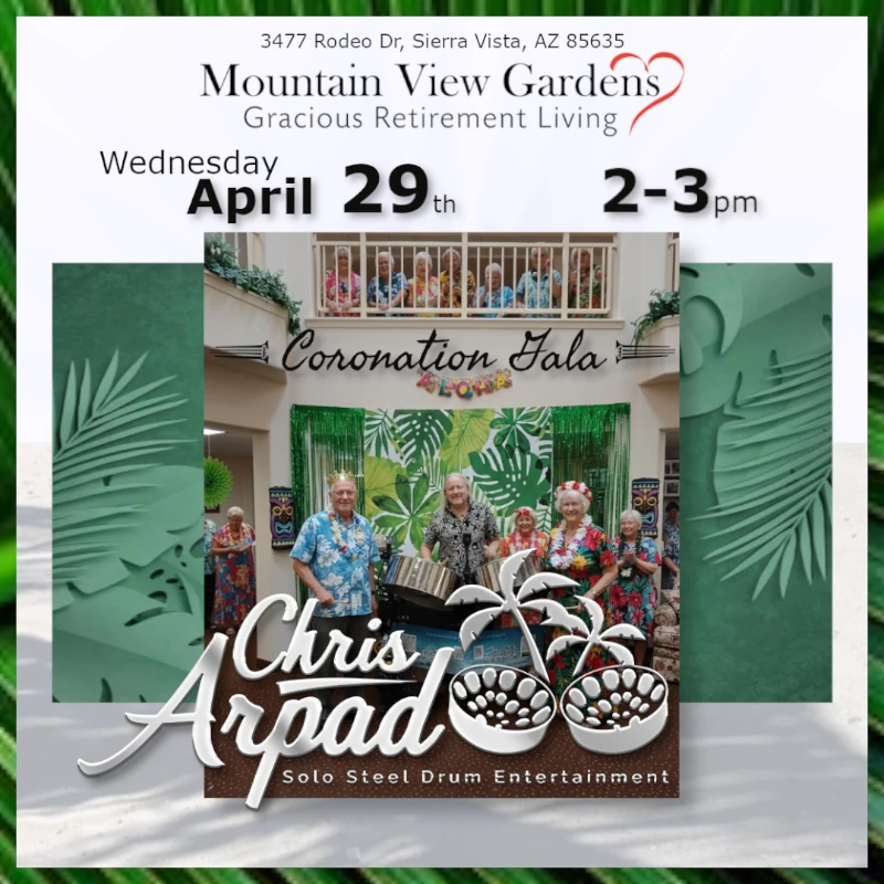 Chris Arpad @ Mountain View Gardens, Sierra Vista, Wed April 29, 2026