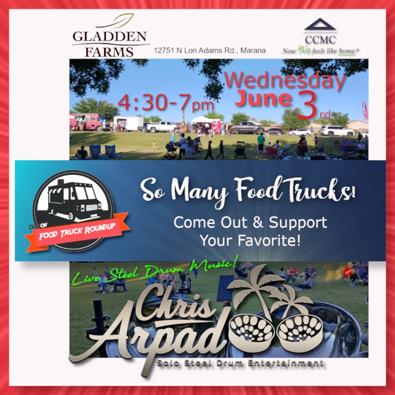 Chris Arpad @ the Gladden Farms Food Truck Round Up Wed, June 3rd, 2026