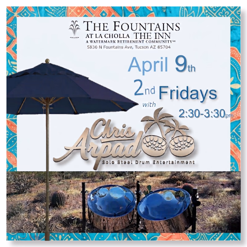 Chris Arpad @ The Fountains at La Cholla The Inn, April 9, 2027