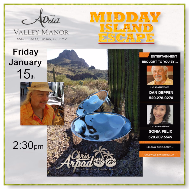 Chris Arpad @ Atria Valley Manor, Fri Jan 15, 2027