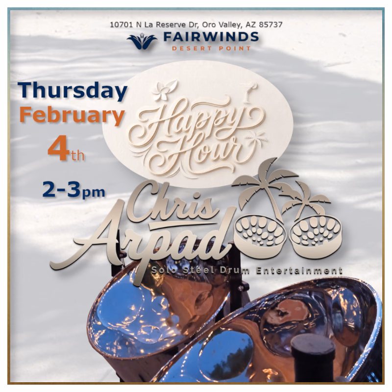 Chris Arpad @ Fairwinds Desert Point,Thurs, Feb 4, 2027