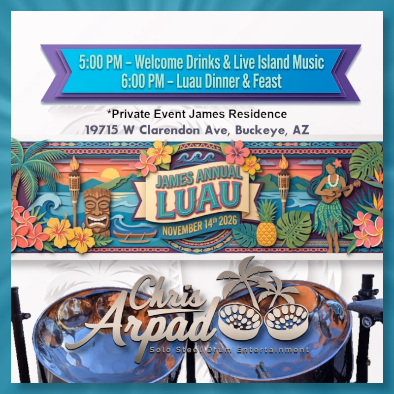 Chris Arpad @ the James Annual Luau, Nov 14, 2026